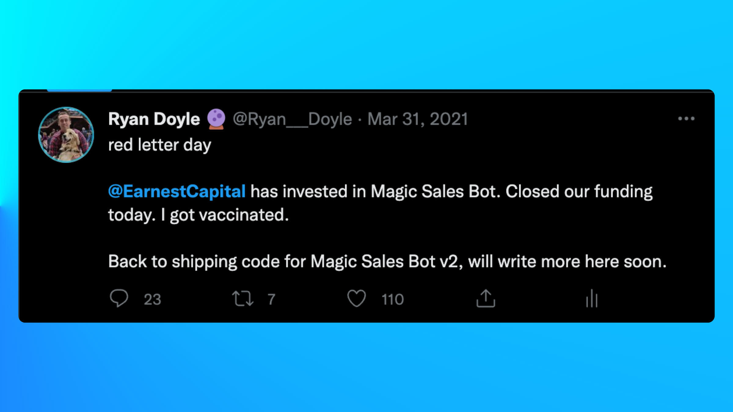 funding tweet